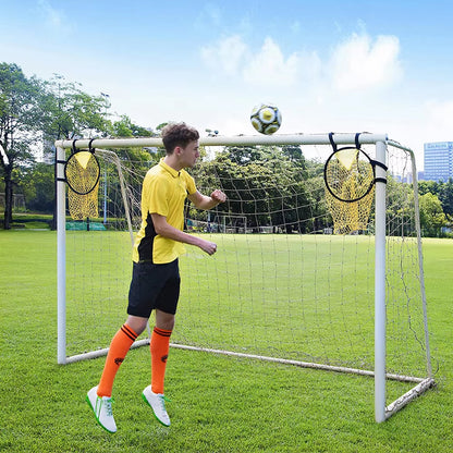 1/2Pcs Football Target Net Foldable Football Training Net Easy to Attach and Detach Soccer Goal for Football Training Practice