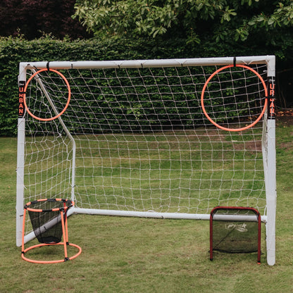 - Urban Soccer Skills Set. 4 in 1 Soccer Trainer. Includes Basket, Targets and Net.