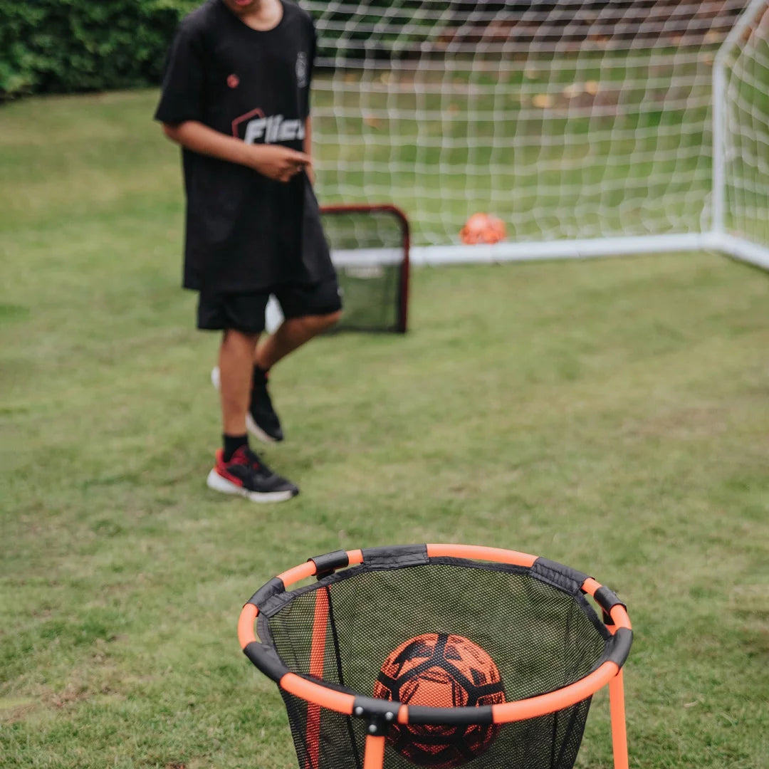 - Urban Soccer Skills Set. 4 in 1 Soccer Trainer. Includes Basket, Targets and Net.