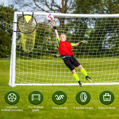 1/2Pcs Football Target Net Foldable Football Training Net Easy to Attach and Detach Soccer Goal for Football Training Practice